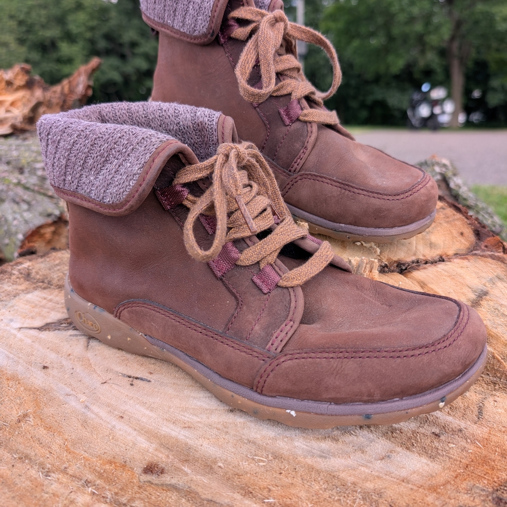 Chaco Women's Cataluna Mid Casual Boots - Mahogany